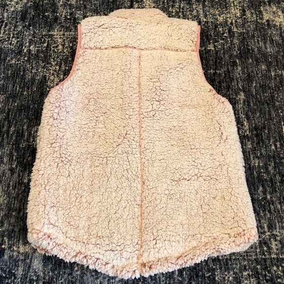 HP! Love Tree Sherpa Vest, Winter White & Pink Hue NWT Women’s Size Medium - Picture 5 of 9